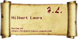 Hilbert Laura névjegykártya